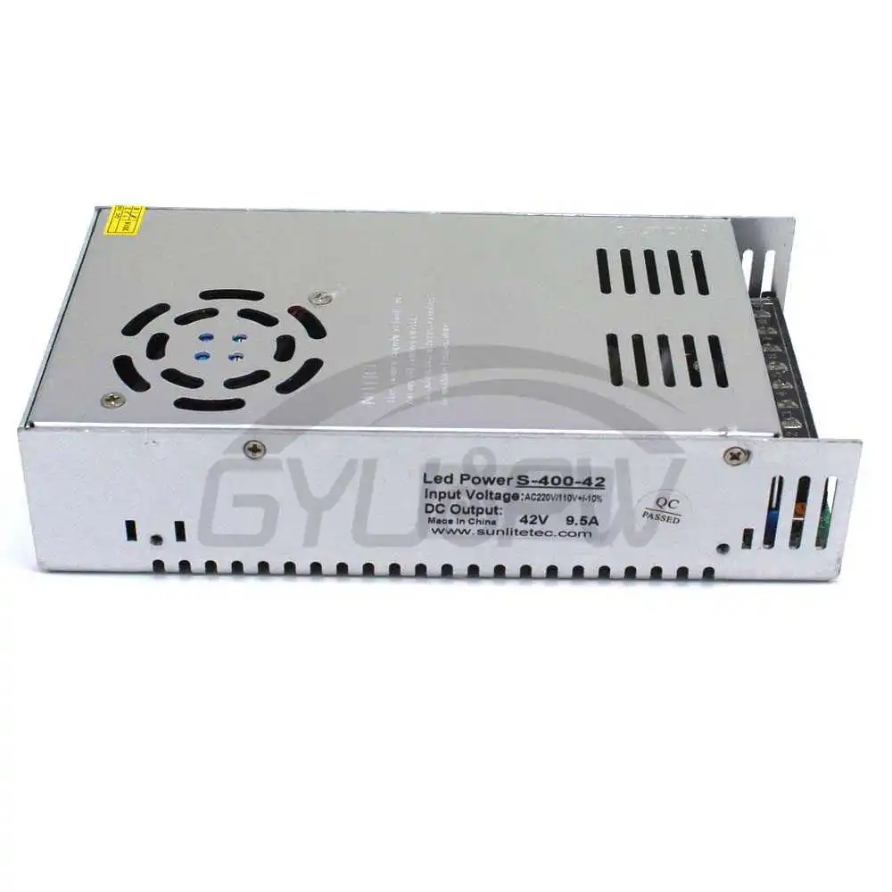 Одиночный выход импульсный источник питания 42V 9.5A 400W Трансформатор 110V 220V AC к DC42V
