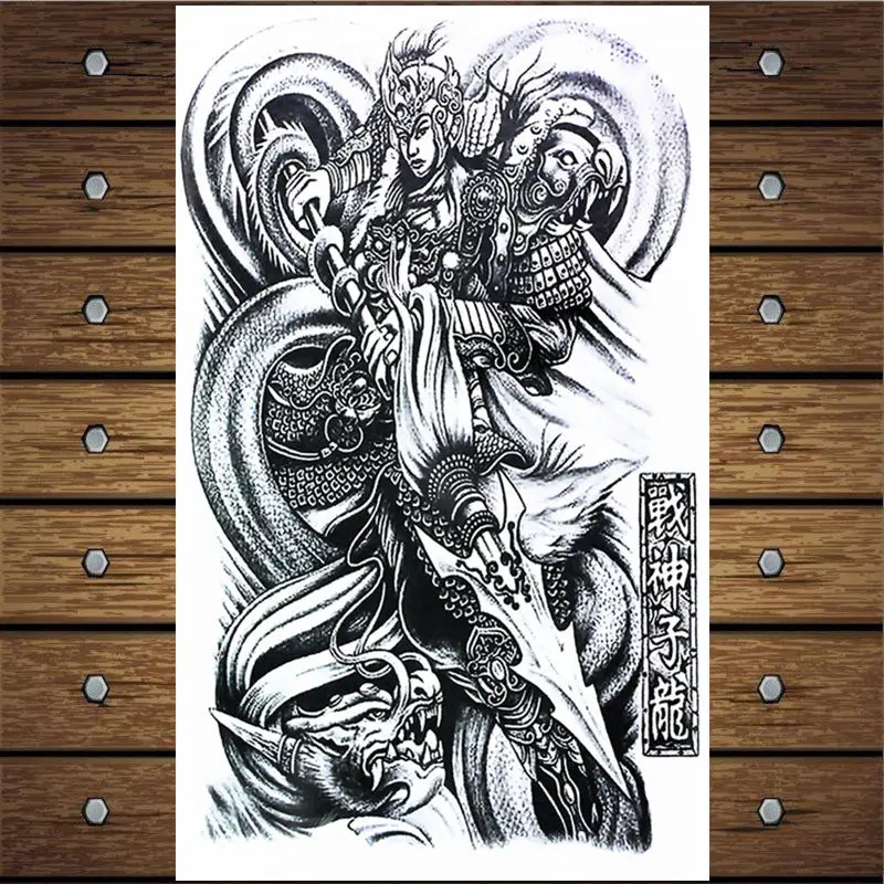 Y-XLWN Chinese ancient figures 10 pattern men's DIY body art tattoo vivid temporary stickers ladies waterproof design | Красота и