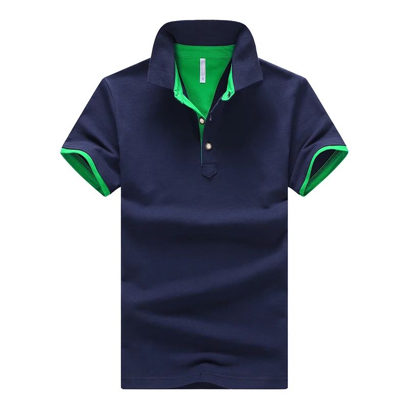 Для мужчин бренд мужские Поло рубашка-поло с короткими рукавами рубашки поло бренд Для мужчин; натуральный хлопок рубашка-поло с коротким рукавом 4XL прямые продажи с фабрики - Цвет: 10 POLO shirt