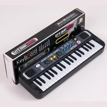 Multifunctional Mini Electronic Piano with Microphone Plastic ABS Children Portable 37 Keys Digital Music Electone Keyboard