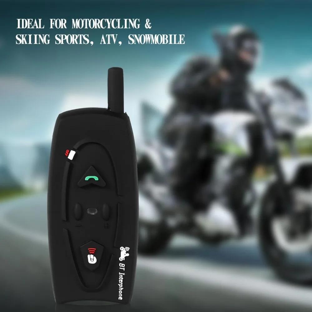 

High Quality V2-500M Bluetooth Motorcycle Helmet Intercom Interphone 2 Riders BT Walkie Talkie For Skiing Cycling Helmet