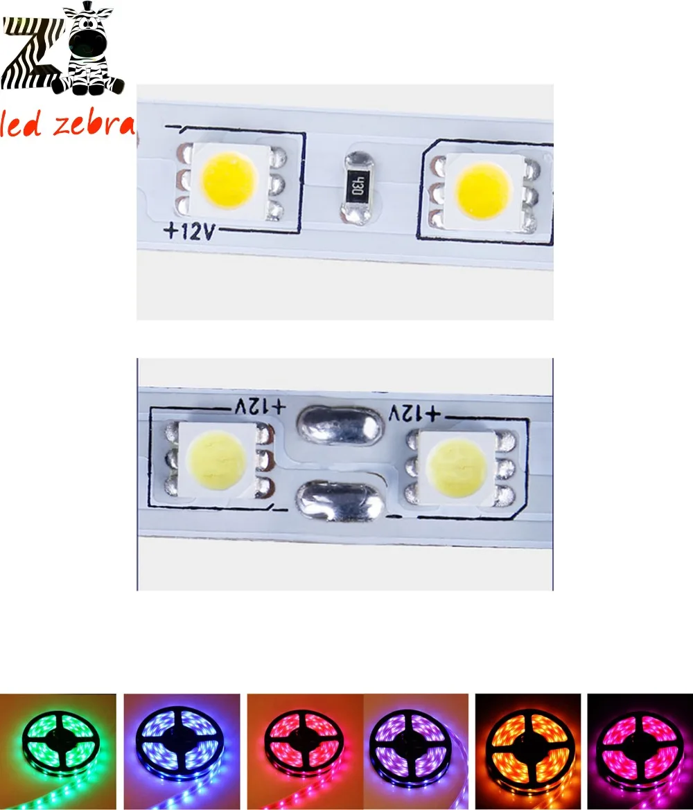 5 м 5050smd синий/зеленый/красный/RGB/белый/теплый белый водить, 60LED/M IP30 Номера водонепроницаемый DC 12 В