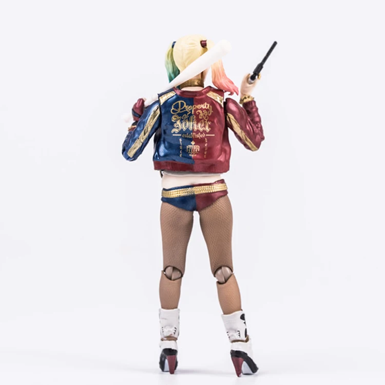 15cm Suicide Squad Harley Quinn Action Figure toys Harley Quinn With Hammer and Gun Collectible Model Toys christmas gift