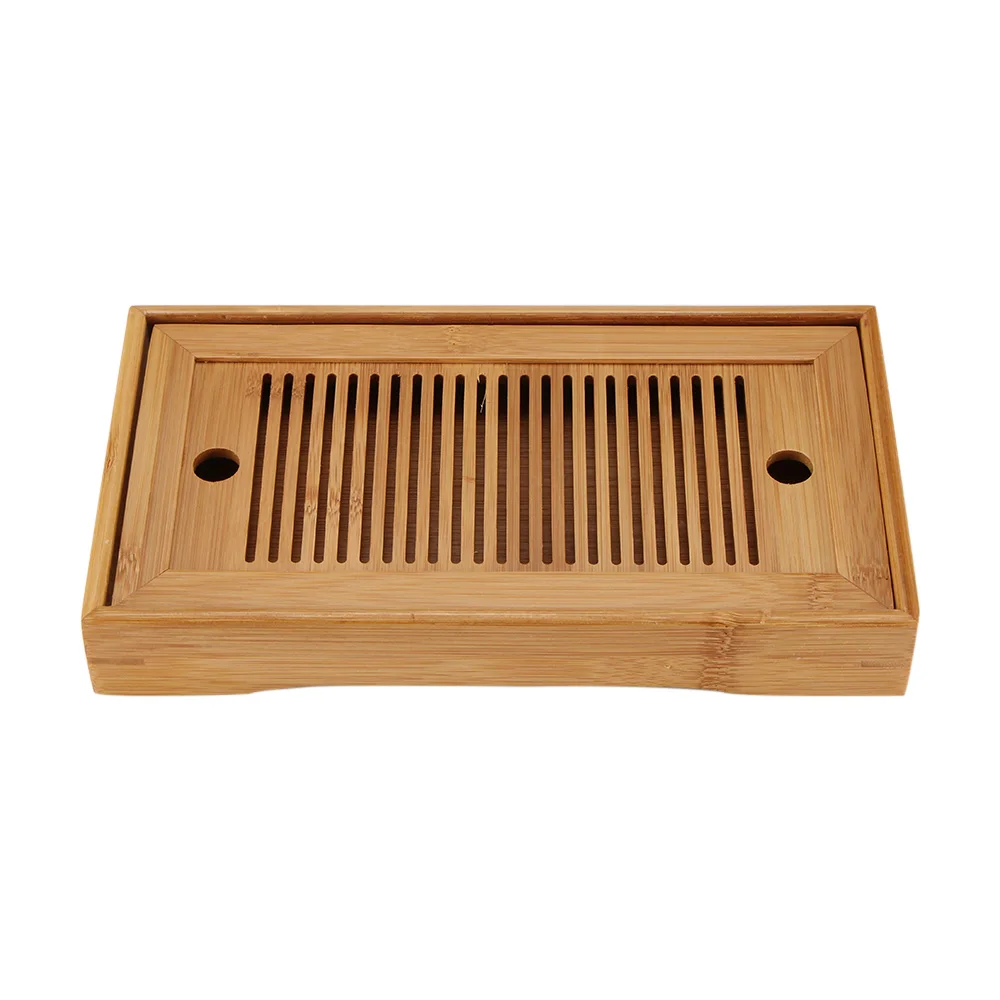 ABEDOE со вкусом бамбуковый китайский/японский Gongfu Чайный Столик поднос коробка резервуар и дренаж Тип для чайного дома домашнего офиса