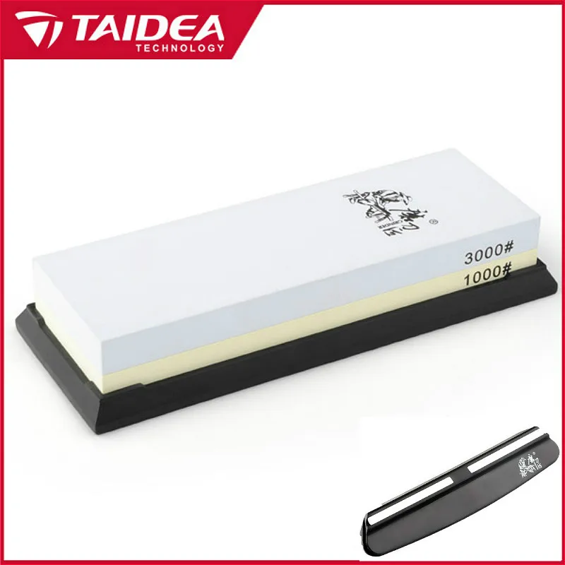 TAIDEA 1000/3000, точилка для ножей для путешествий, корунд, точильный камень, двухсторонний камень для заточки ножей, инструмент для улицы, направляющая для ножей