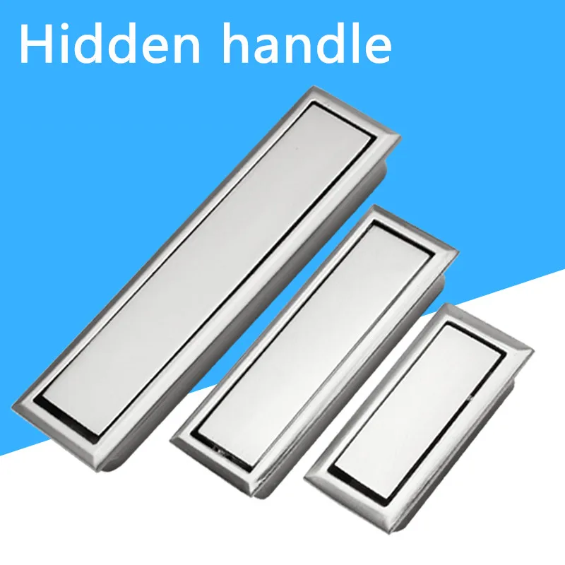 

Concealed hidden handle drawer door handle modern dark handle cabinet doorknob dark pull large trumpet