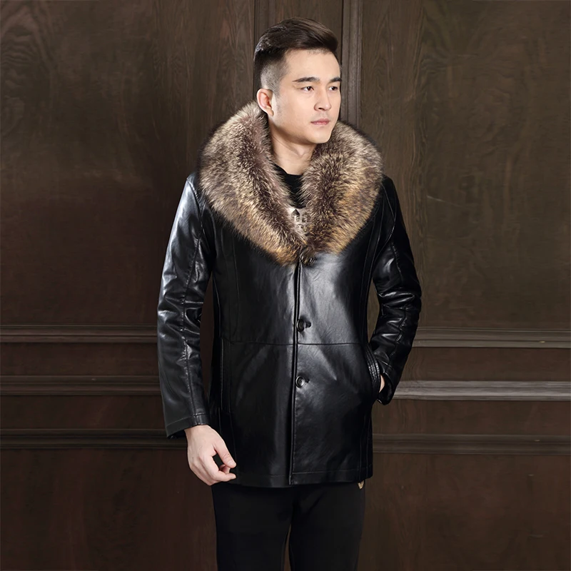 Купить Зимнее Кожаное Пальто Мужское