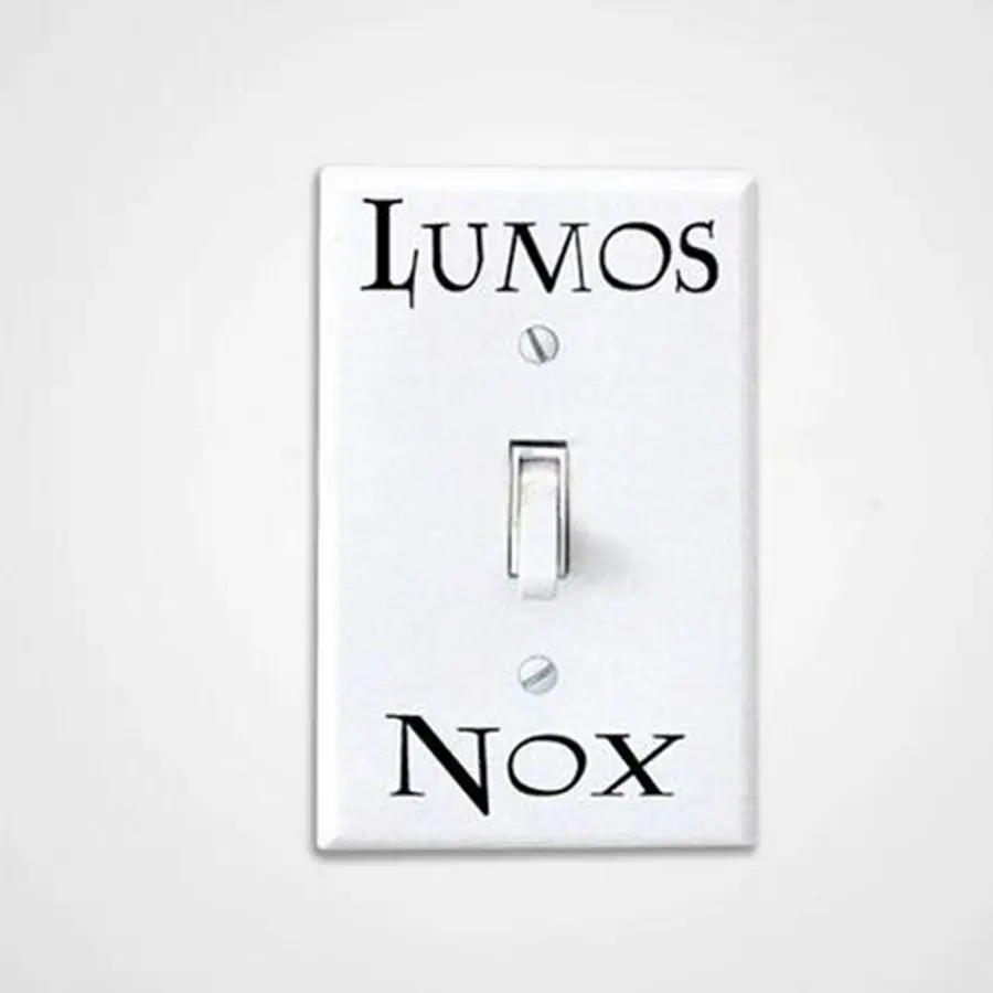 Light Switch Sticker Vinyl Decal Child Room Light/Dark Lumos Nox Light Switch Sticker Vinyl Decal Child Room Light/Dark Lumos Nox