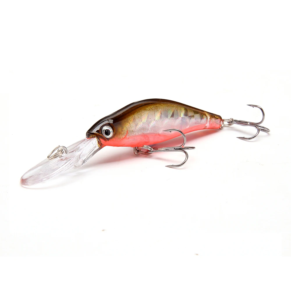 

1pcs 9.5cm 7g Wobblers Fishing Tackle Pesca 3D Eyes Minnow Fishing Lure Swim Crank Bait Artificial Lures 6# Hook