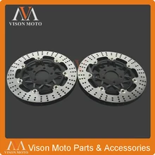 2PCS Front Floating Brake Disc Rotor For KAWASAKI ZZR400 ZZR 400 90 91 92 93 94 95 96 97 98 99 00 01 04 05 ZRX400 ZRX 400 94-04