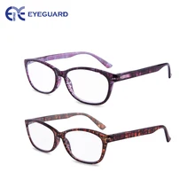 EYEGUARD Высокое Увеличение мощность 2 пары весна шарнир очки для чтения ультра прозрачные женские Стильные Читатели 4,50 5,00 5,50 6,00