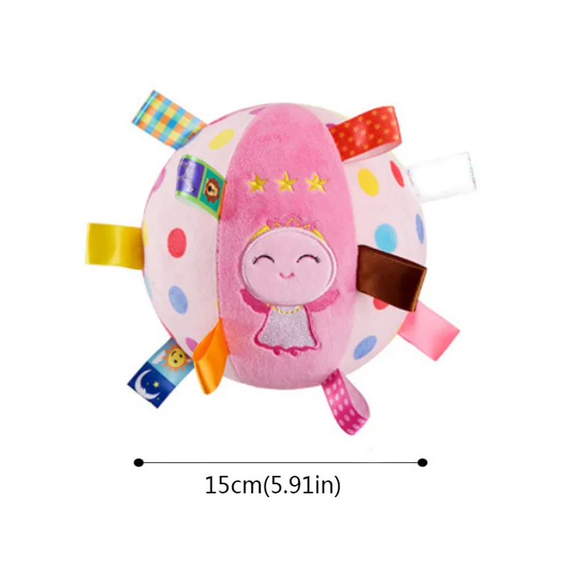 Детские игрушки для детей, мягкие плюшевые подвижные игрушки с животным мячом со звуком, погремушка для младенцев, бодибилдинг, мяч, игрушки для 0-12 месяцев - Цвет: style 6