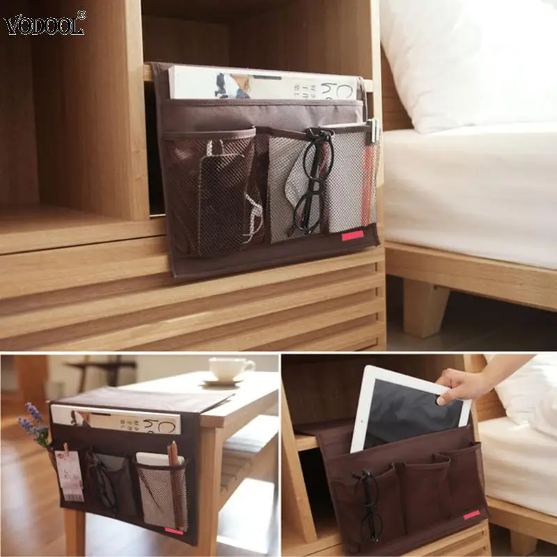 

Washable Desk Hanging Bag Cabinet Sofa Bed Side Pocket Bag Portable Bedroom Living Room Organizer Hanging Phones Stroage Bag