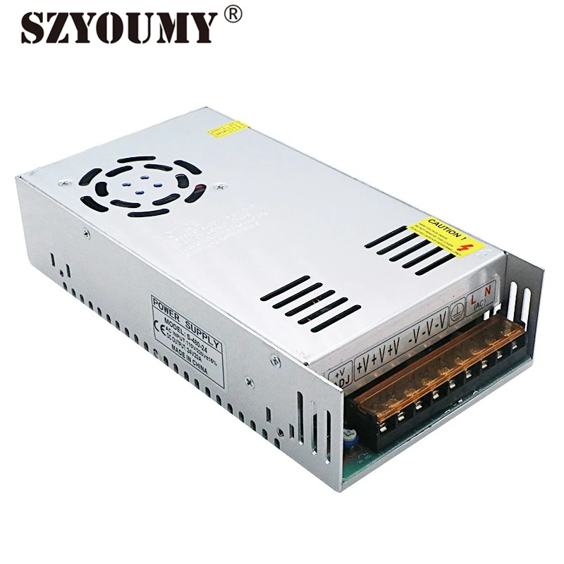 SZYOUMY 24V 20A светодиодный адаптер питания импульсный источник драйвер 480W IP20