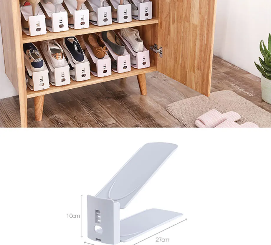 Креативный двойной регулируемый органайзер для обуви пылезащитный стеллаж хранение обуви домашняя обувь органайзер для хранения