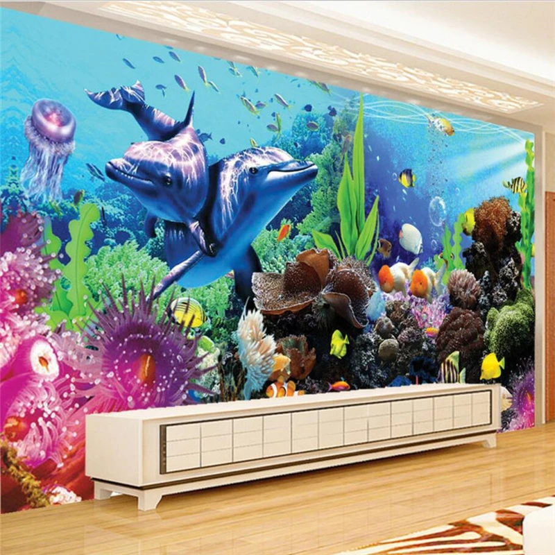 beibehang Custom photo wallpapers 3d large mural underwater world