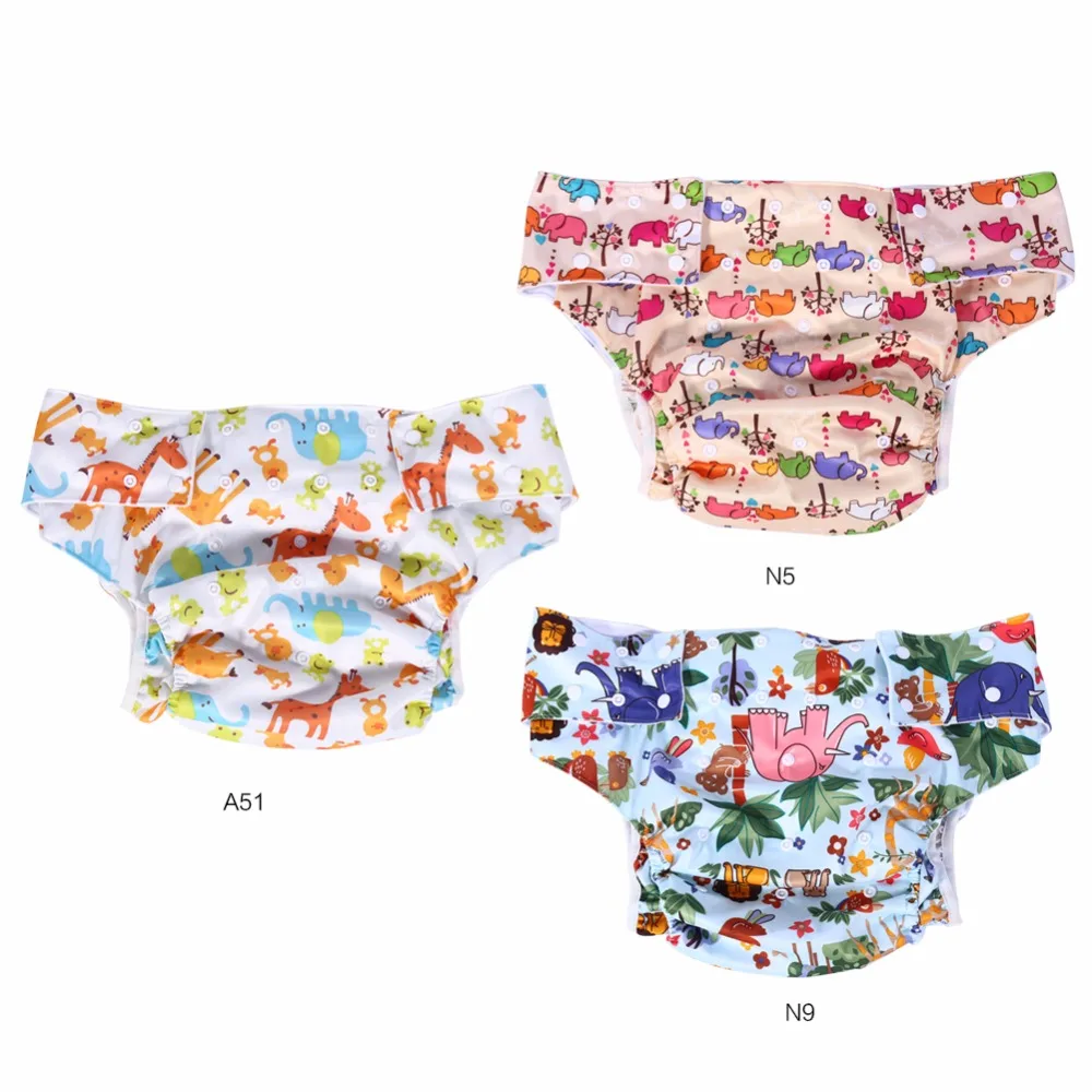 

1PC New Washable Reusable Adult Cloth Diaper Breathable Waterproof Incontinence Soft Inner Nappy Pants For Old People & Disabled