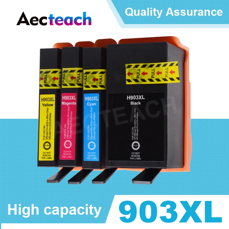 903XL переработанного чернильного картриджа для HP 903 907 XL Officejet Pro 6950 6960 6962 6963 6965 6966 6968