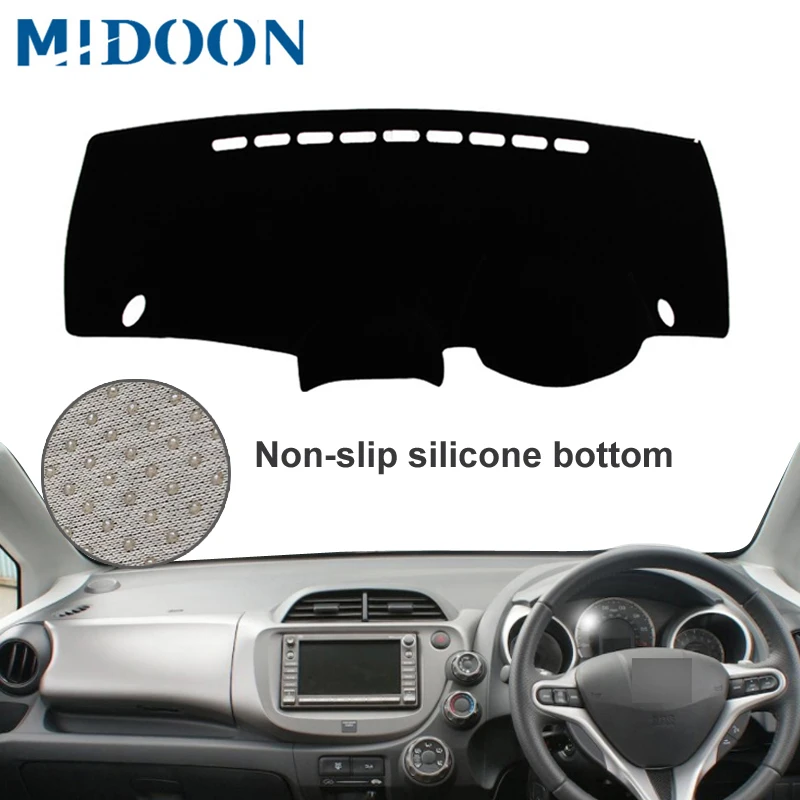 

MIDOON For Honda Fit Jazz 2009 2010 2011 2012 2013 Car Styling Covers Dashmat Dash Mat Sun Shade Dashboard Cover Capter RHD