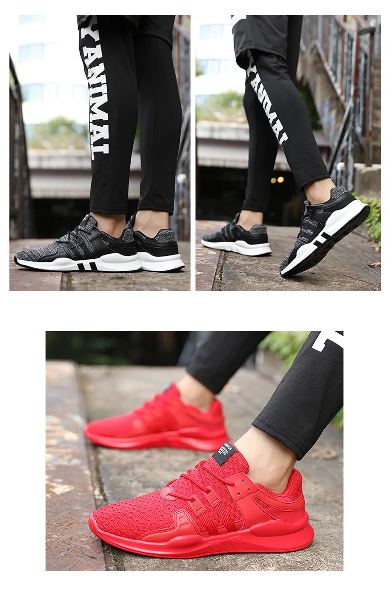 Мужская Летняя обувь; черные, красные дышащие легкие мужские кроссовки; Повседневная брендовая модная мужская обувь высокого качества; теннисные кроссовки; Ultra Boost