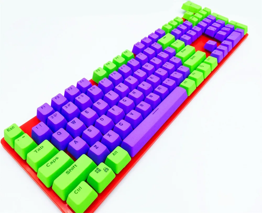 87/104 клавиш EVA фиолетовый PBT с подсветкой Keycap Keycaps ANSI макет OEM профиль для Cherry MX