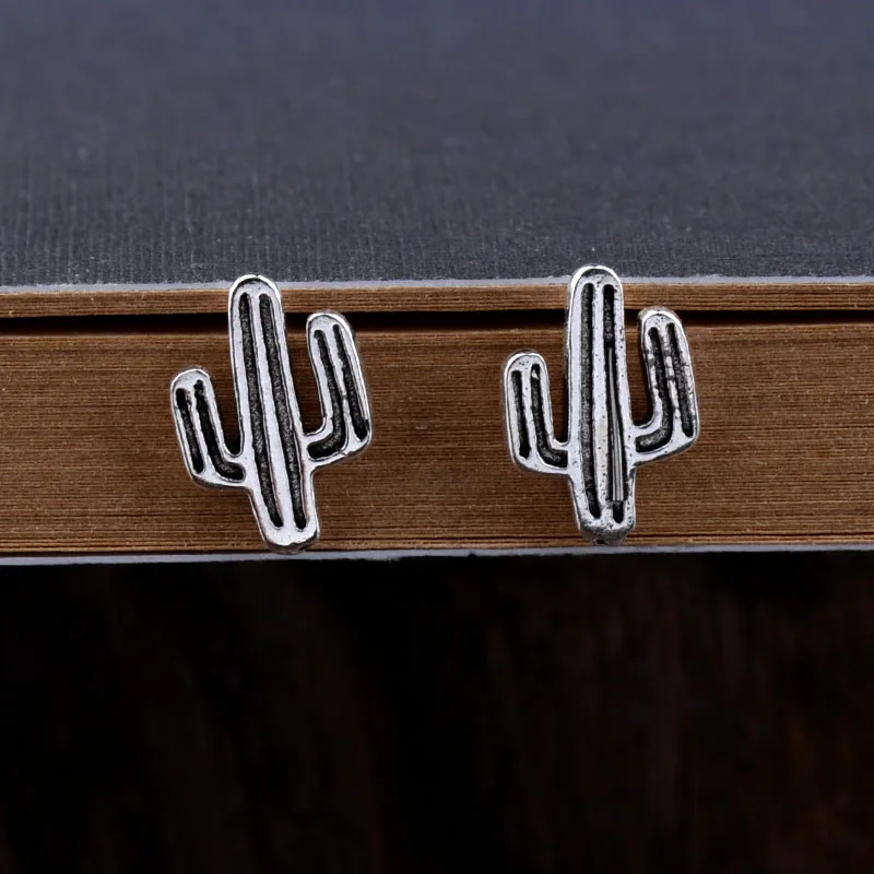 

Mythic Age Real 925 Sterling Silver Ethnic Exotic Desert Cactus Vintage Stud Earrings Jewelry Gift for Woman Girl