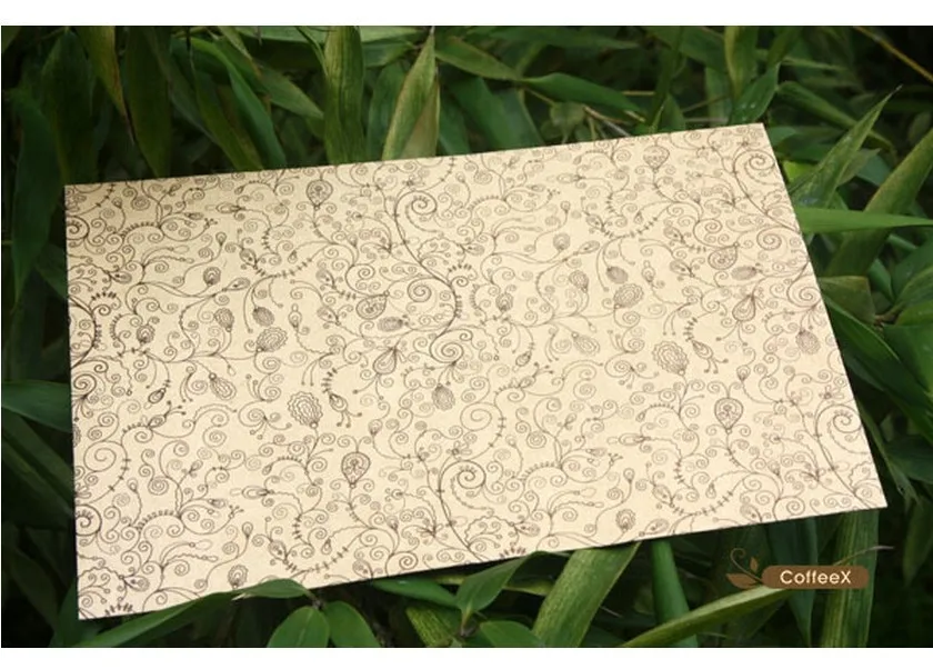 10 шт./партия крафт-бумага классический ретро винтажный цветок кружево конверты для карт креативный подарок корейские канцелярские принадлежности 715
