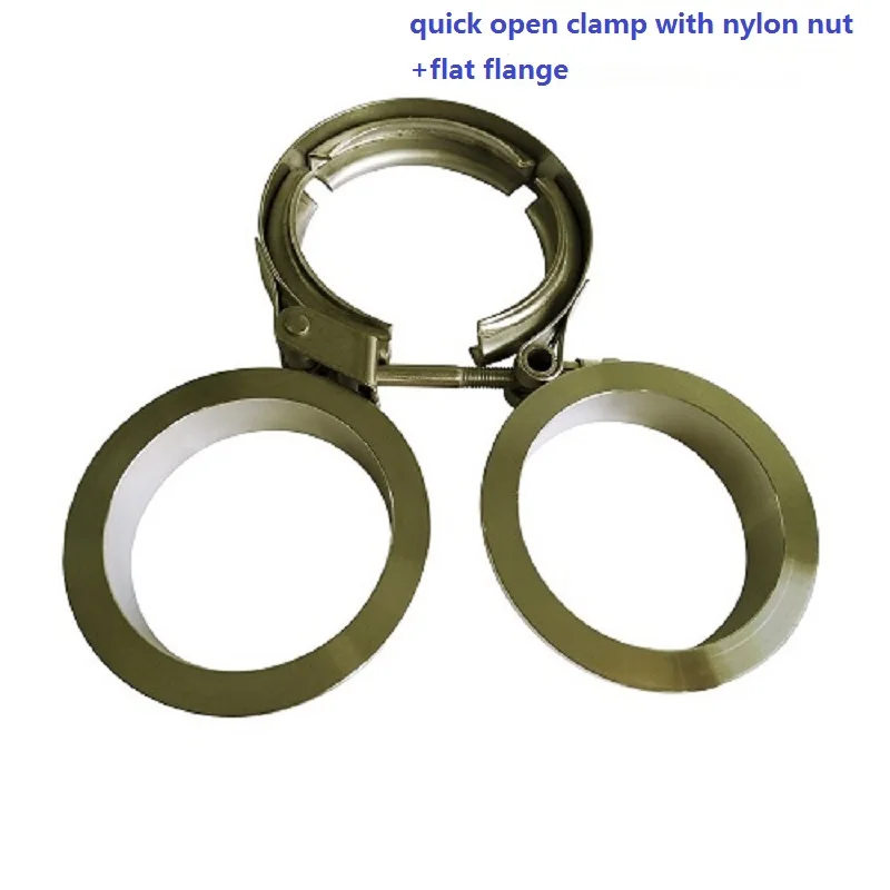 ZUCZUG ZUCZUG-3.2" Quick release V band clamp withself align комплект фланцев полностью изготовлен из 304 нержавеющей стали