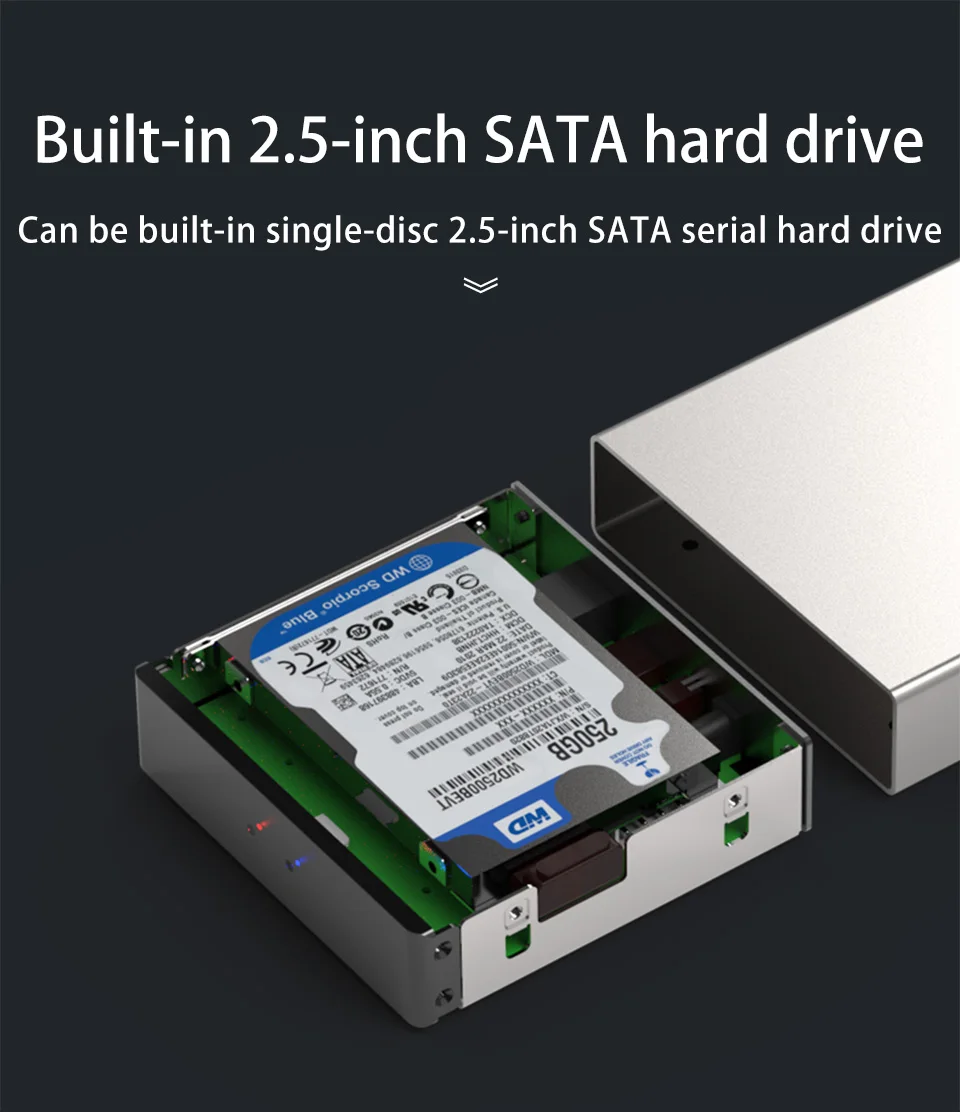 Гигабитный Ethernet NAS HDD корпус смарт HDD чехол для 2,5 ''жесткий диск гигабитный Ethernet интерфейс Nas диск удаленного доступа