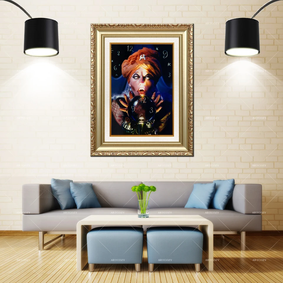 

Artcozy Golden Frame Abstract Oil Portract Waterproof Canvas Painting
