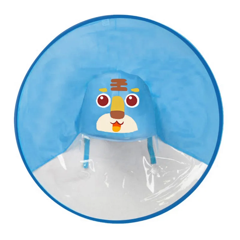 Непромокаемая шляпа для детей, Детский плащ-дождевик с изображением утки из мультфильма, плащ в форме НЛО, забавная накидка, лидер продаж, защита детей от дождя#0528 - Цвет: A