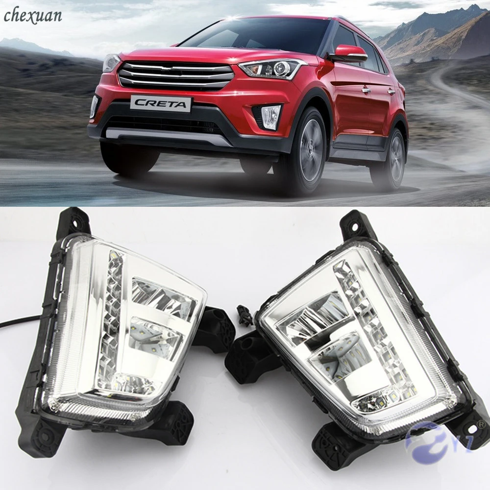 CSCSNL 1 комплект для Hyundai IX25 Creta 2014 2015 2016 автомобильные светодиодный ные дневные
