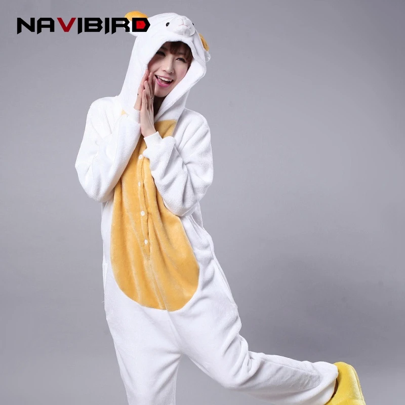 Милые китайские лунного зодиака животных овец Onesie Kigurumi Для мужчин зимние женщин