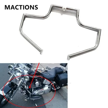 

Engine Guard Crash Bar Front Bumper Fairing Body Protector Highway for Harley Heritage FLSTC Softail Deluxe FLSTN Fat Boy FLSTF