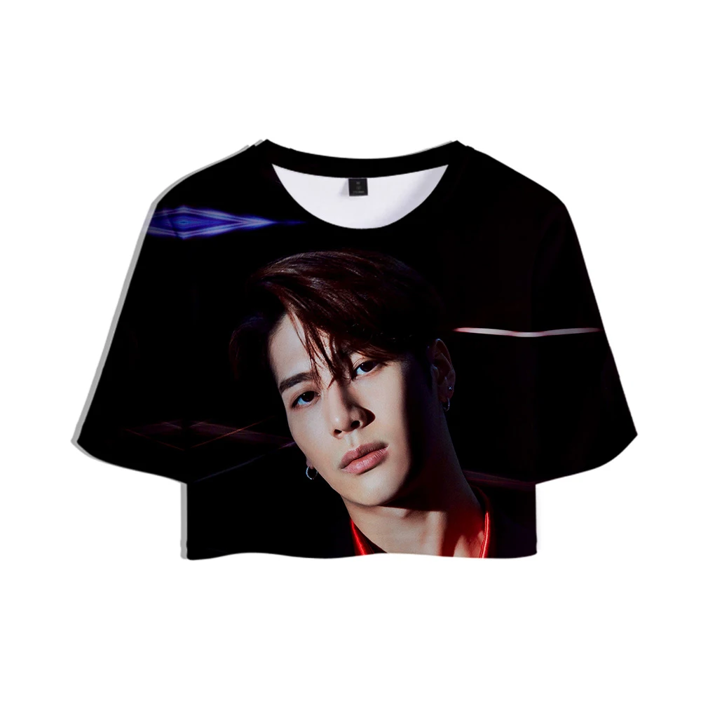 Женская футболка с 3D принтом KPOP GOT7 Jackson короткая повседневная одежда 2019|Футболки|
