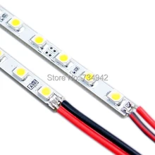 Супер тонкий 19,7 дюймов 4 мм SMD3528 теплый белый жесткий Светодиодные ленты освещения 72 светодиодный s светодиодный rigig свет для светового короба светодиодный жесткой полосы света