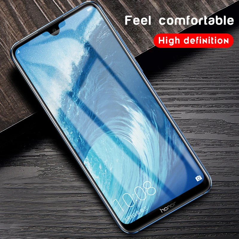 Закаленное стекло для Huawei Honor 10i 20i V9 Play 6C Pro 8C 8X Max 8A 8S 8 9 10 Lite с белым краем устраняет