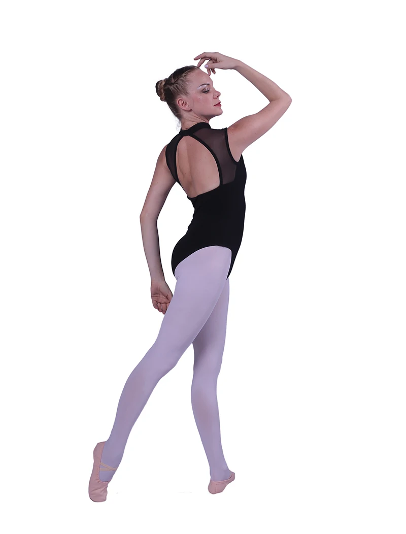 Балетное трико для женщин Ne'w черный цвет эластичный тренировочный танцевальный костюм для взрослых высокое качество трико для гимнастики балета