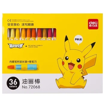

24/36 Color Crayon Pokemon Pikachu Pastel Pastille Art Pen Drawing Painting Graffiti Pen Kid Children School Office Art Supplies