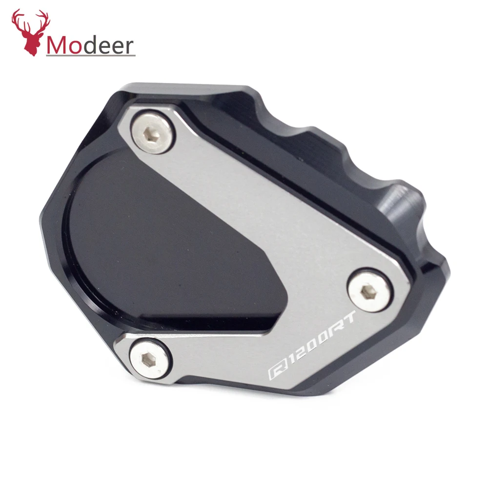 Motorcycle CNC Kickstand Foot Side Stand Extension Pad Support Plate Enlarge Stand For BMW R1200RT R1200 RT R 1200RT 2004-2018 (7)