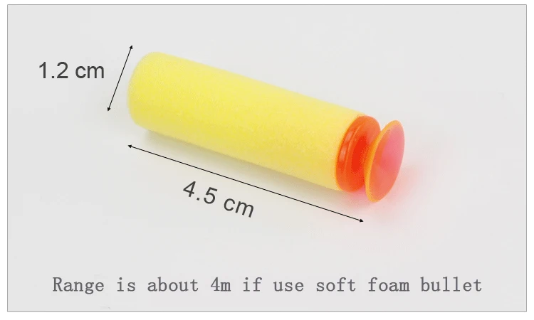 Dis Цвет образования мишень с украшением в виде кристаллов Цвет+ 10 шт. 4,5/7,2 см EVA Желтый Мягкие пули для игрушечный пистолет детское оружие аксессуары подарок A005