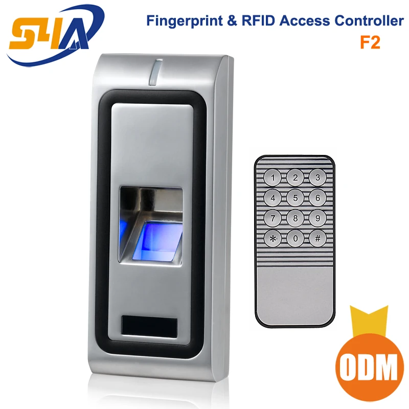 F2 Standalone Metal Case Door Lock Biometric Metal Fingerprint Access Control System RFID 125KHz WG26 Output Reader 500 users