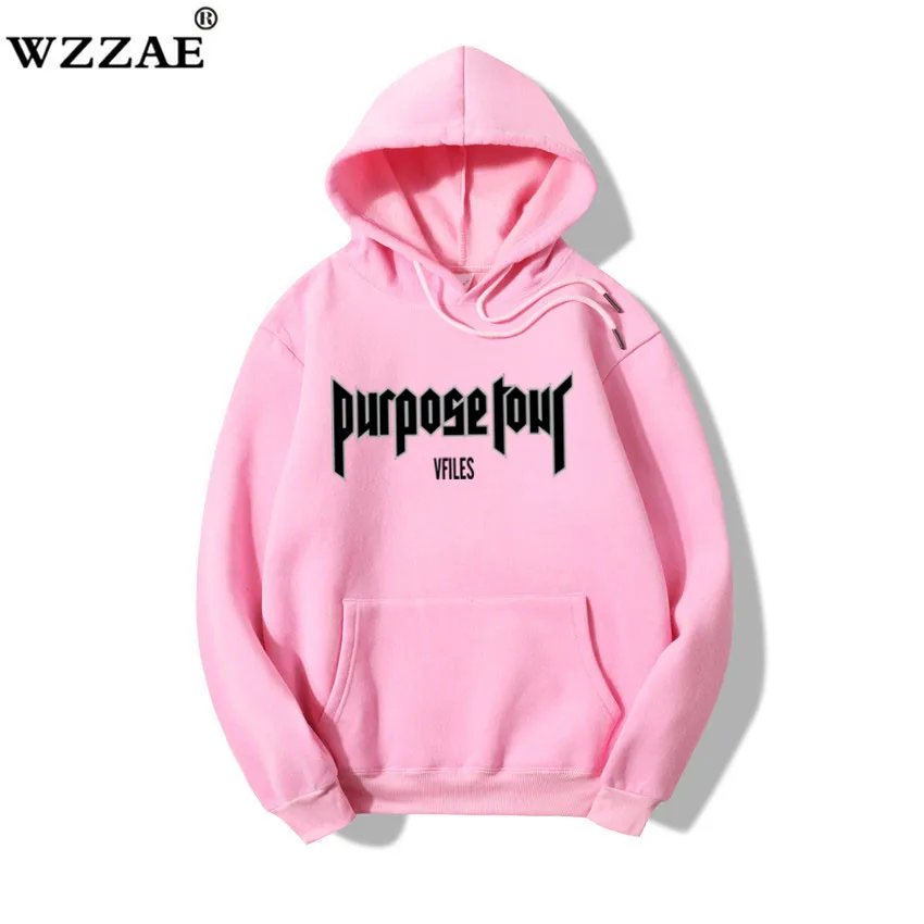 2018 Purpose Tour Sweatshirt Women Men Justin Bieber World Tour Man Hoodie Fashion Brand Cool Version Street Pull Hip Hop
