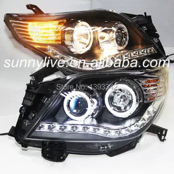 

FOR TOYOTA Prado 2700 FJ150 LED Angel Eyes Head Lamp 2010-2012 year TLZ