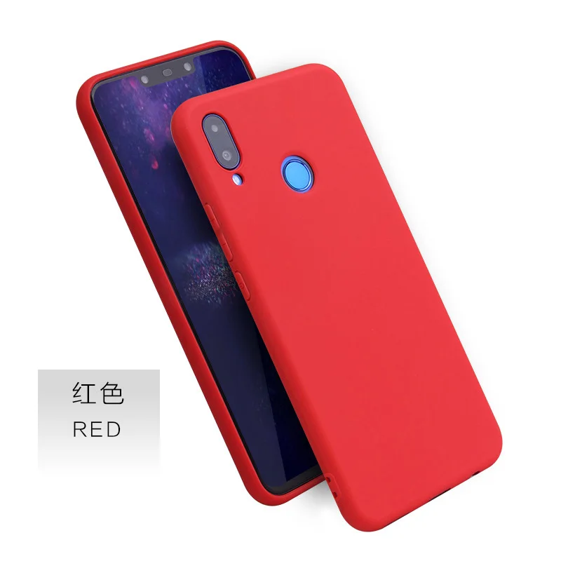 Милый чехол карамельного цвета для huawei P20 Lite, мягкий термополиуретановый нескользящий чехол, чехол для P10 P9 Plus P20 Pro P8, светильник, мягкий силиконовый чехол - Цвет: Красный
