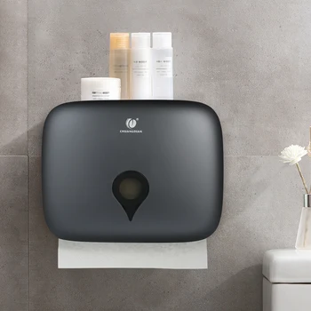 

CHUANGDIAN Wall Mounted C-fold Hand Towel Dispenser Waterproof Toilet Paper Tissue Dispenser Holder Bathroom Accessories