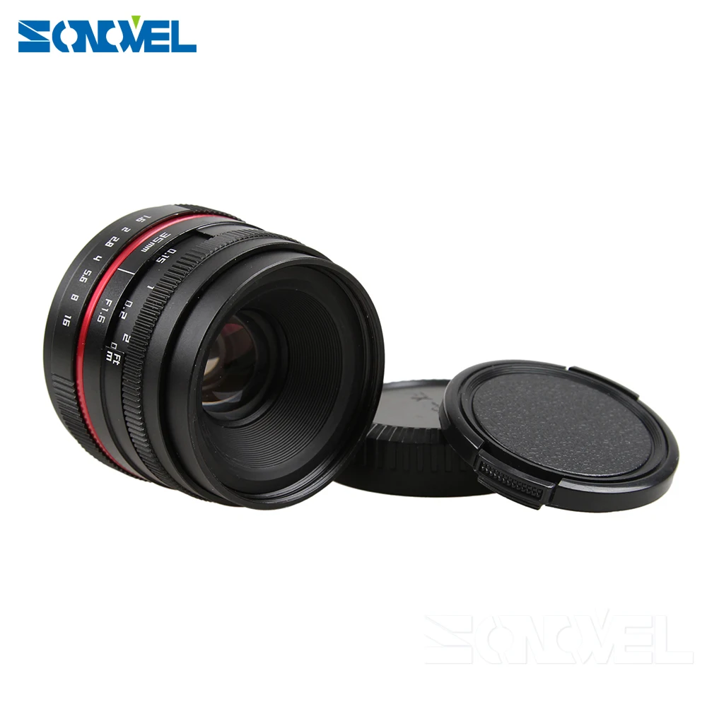 35mm F1.6 Manual Wide Angle Lens for Canon EOS M M2 M3 M5 M6 M10 M100 Mirrorless Camera EF-M