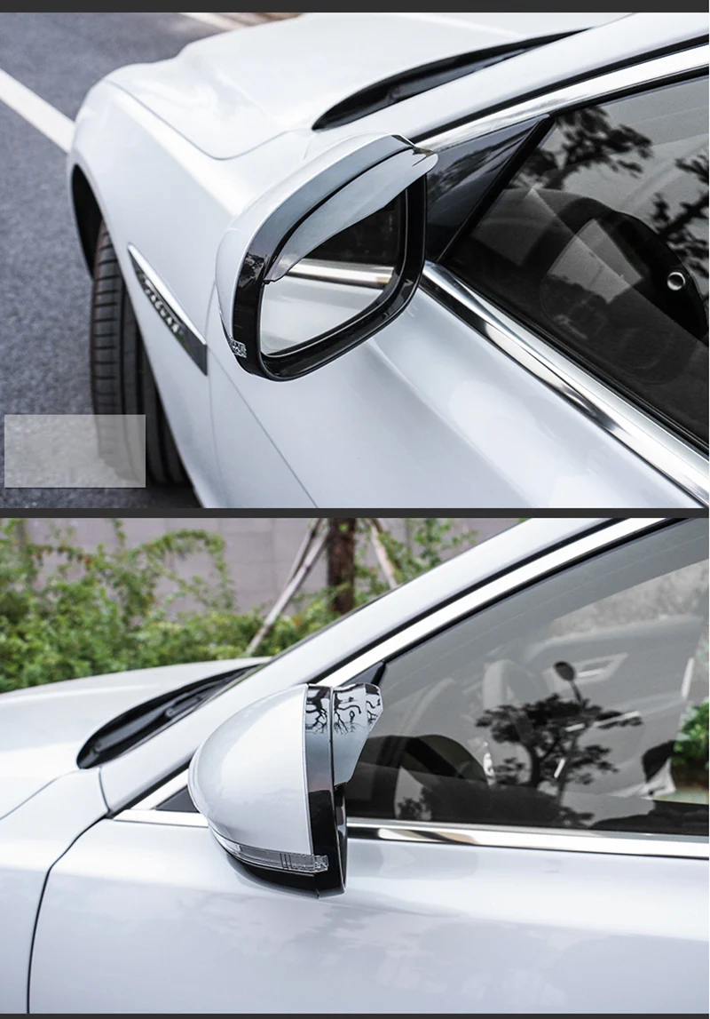 Car Accessories Rearview Mirror Rain Shade FOR toyota corolla hyundai creta lada priora skoda rapid citroen c4 kia ix25 vw