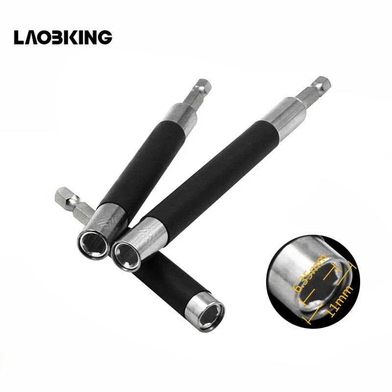 3pcs 1/4" Hex Shank 80/120/140MM Quick Release Multitul Bits Tip Magnetic Screwdriver Bit Set Holder Adapter Head