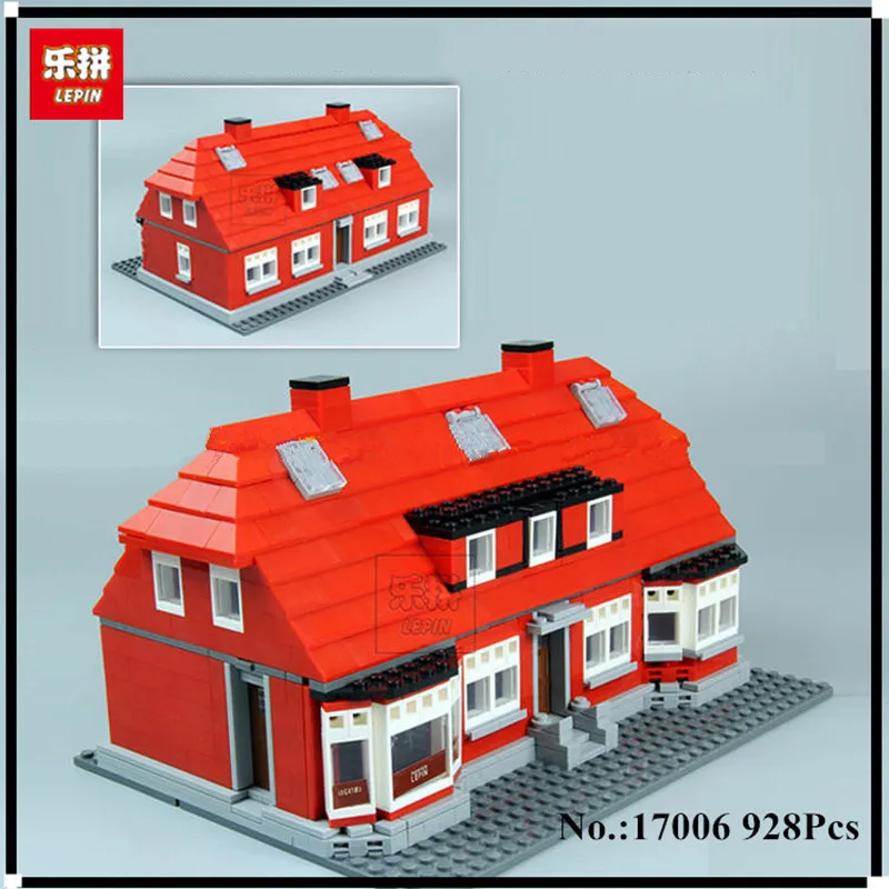 

IN STOCK Lepin 17006 928Pcs The Red House Set 4000007 Education Building Kits Blocks Bricks Model Toys For Children Gift